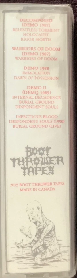 IMMOLATION STEPPING ON ANGELS BEFORE DAWN CASSETTE TAPE NEW DEATH METAL DEMOS - Image 4 of 4