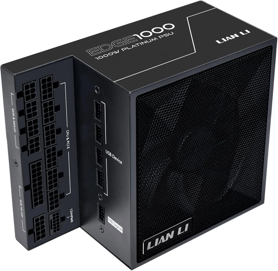 Lian Li EDGE EG1000 80 PLUS Platinum Netzteil, PCIe 5.1, ATX 3.1 - 1000 Watt, sc