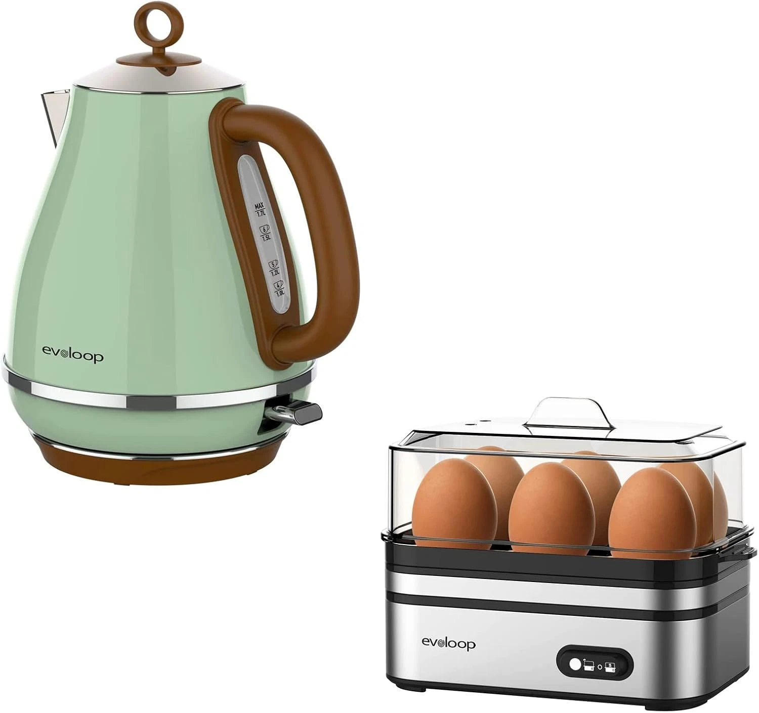 Rapid Egg Cooker & 1.7L Electric Kettle Combo for Perfect Breakfast
Opens in a new window or tab