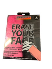 Danielle Creations Erase Your Face Reusable Makeup Removing Cloths 2 Pack NEW