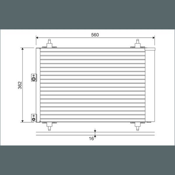 Valeo 814080 Kondensator, Klimaanlage-image