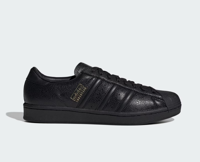 adidas Originals SUPERSTAR VINTAGE Core Black / Gold Metallic Men's shoes IH1675 thumbnail 6
