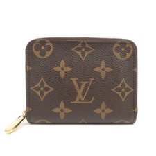 Louis Vuitton Monogram Zippy Coin Purse Brown Gold HDW M60067 Authentic