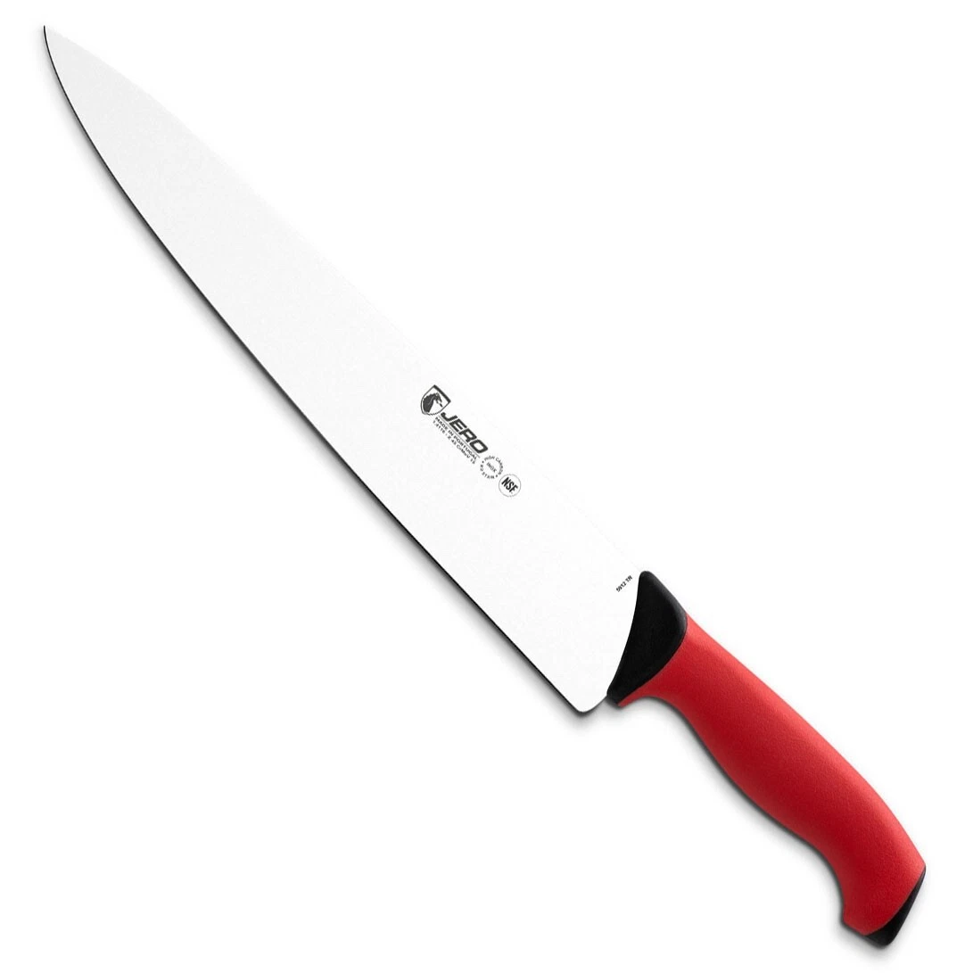 JERO Pro Series TR 12" Chef and Butcher Knife - Soft Grip Handle - NSF Certified