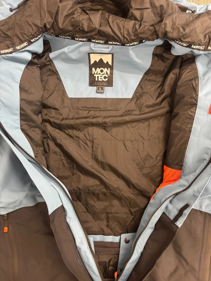 Chaqueta de esquí/snowboard MONTEC FAWK AISLADA - PARA HOMBRES talla L - SIN USAR - Azul/Negro Foto 3 de 3