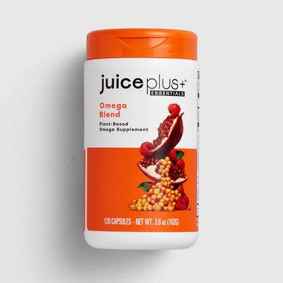 Juice Plus+ Omega Blend Fish-Less No Aftertaste Omega For Brain Vision 120 Caps