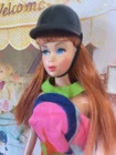 VTG Skipper Learning to Ride #1935 Black Riding Hat w/ Elastic MATTEL NO DOLL