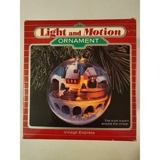 Village Express Light and Motion Ornament. Hallmark Ornaments