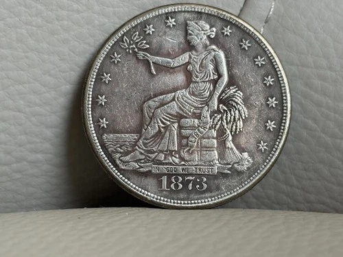 1873-CC Seated Liberty Take flowers Silver 1 Dollar High Grade A++++