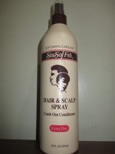 SoftSheen Carson Sta-Sof-Fro Hair Scalp Spray Comb Out Conditioner 16oz Ex Dry
