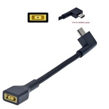 DC Square Female-3 Pin Plug Converter Laptop Charging Cable For Razer Blade 15 A