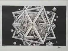 M. C. Escher Signed - Space - Collectable Lithograph