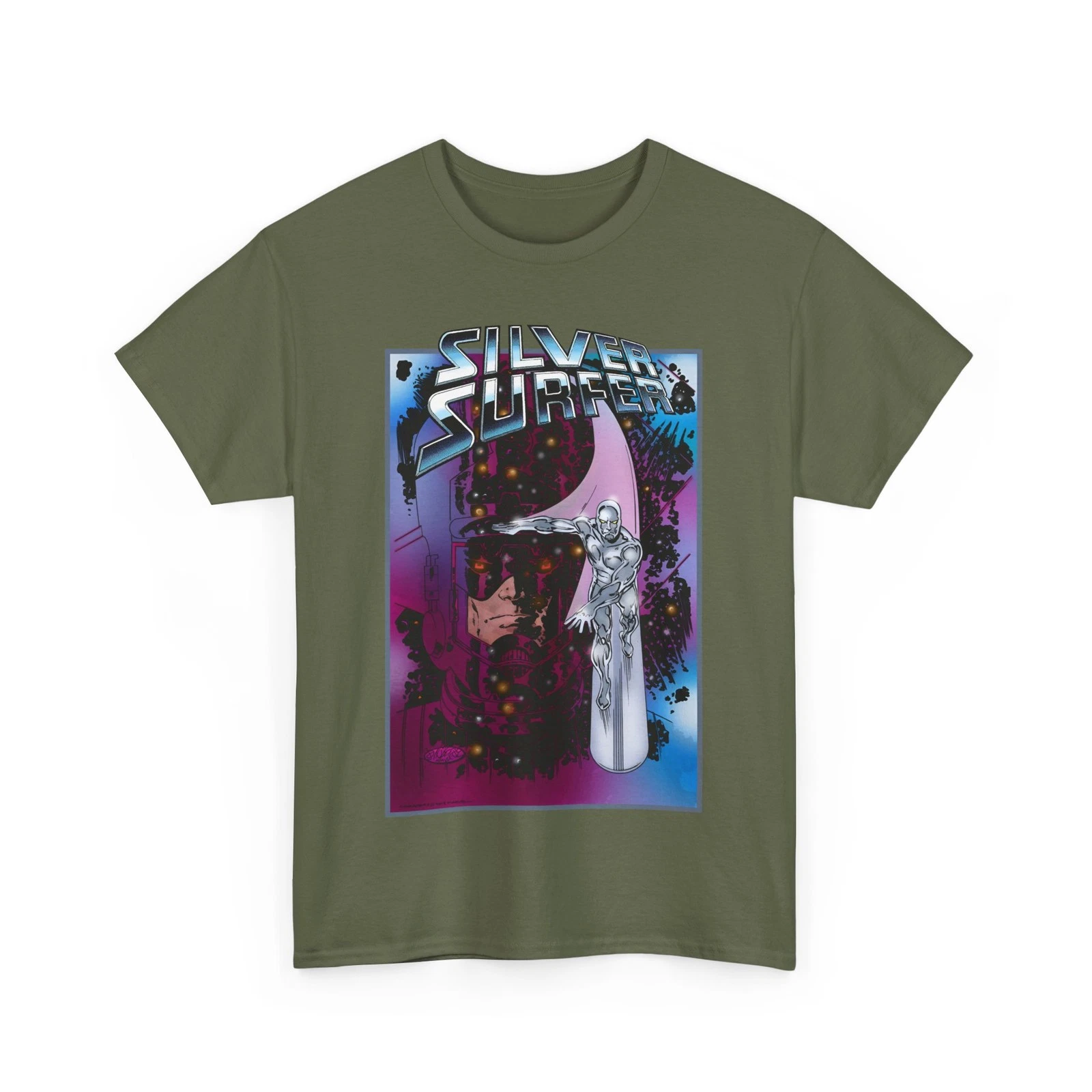 Silver Surfer & Galactus T-Shirt - John Byrne Art - Marvel Comics