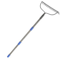 MIYA Garden Rake 182CM Stainless Steel Heavy Duty Soil Leveling Tool