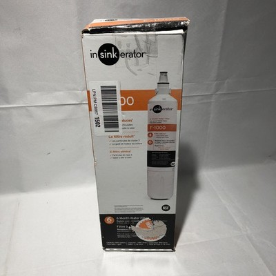 InSinkErator F-1000 Instant Hot Dispenser Under Sink Water Filter New & Sealed