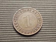 Germany Weimar 1934-F 1 Reichspfennig Pfennig VF CA735