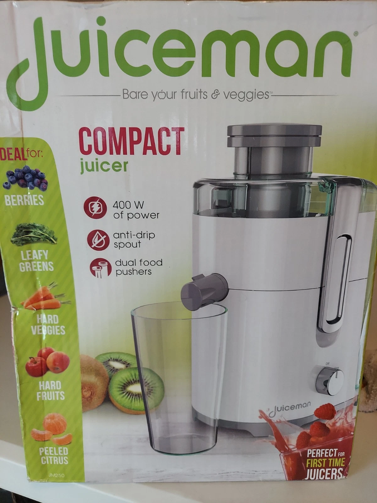 JUICEMAN Fruit and Veggie Juicer JM250 NIB