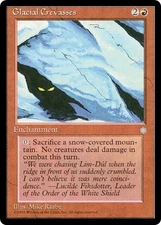 GLACIAL CREVASSES x1 mtg NM/NM-   Ice Age 1 Rare UNPLAYED