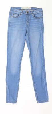 Denim & Co. Damen Blue Denim Skinny Jeans Größe 8 L29 in
