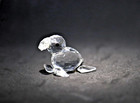 Vintage - Glass Crystal Seal Figurine Broken Condition - Black glass eyes — photo 1