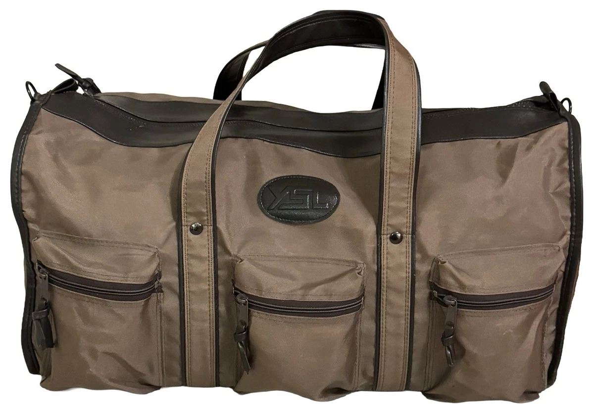 バッグ YSL Weekend Leather Duffle Bag SAINT LAURENT Full-Grain Leather Duffle Bag for Men | MR PORTER