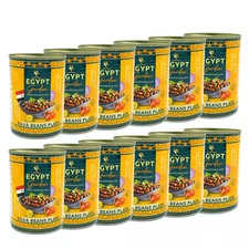 Egypt Garden Foul Medammas Premium Fava Beans, 14 oz ( 12 Cans) 400 gm
