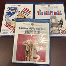Lot 3 WB ARCHIVE COLLECTION BLU-RAY The Great Race, Yankee Doodle Dandy, Gypsy
