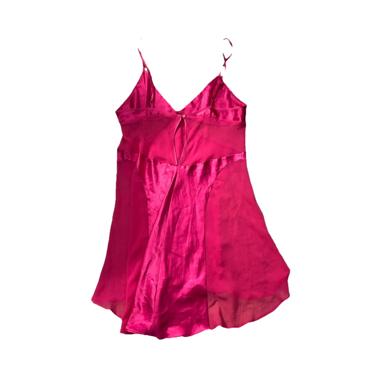 UNDERCOVER Abito Victoria's Secret Coquette rosa seta slip epoca Y2K
