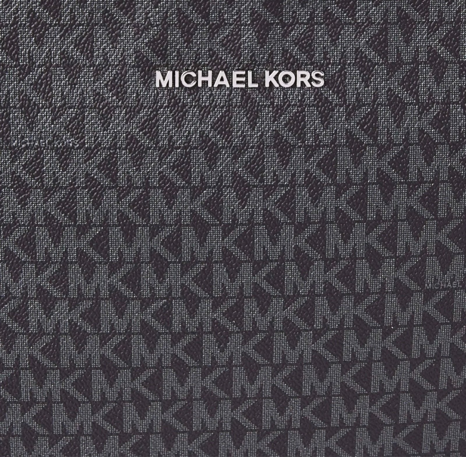 Michael Kors Messenger Crossbody Bag Black Jet Set Travel Large Logo