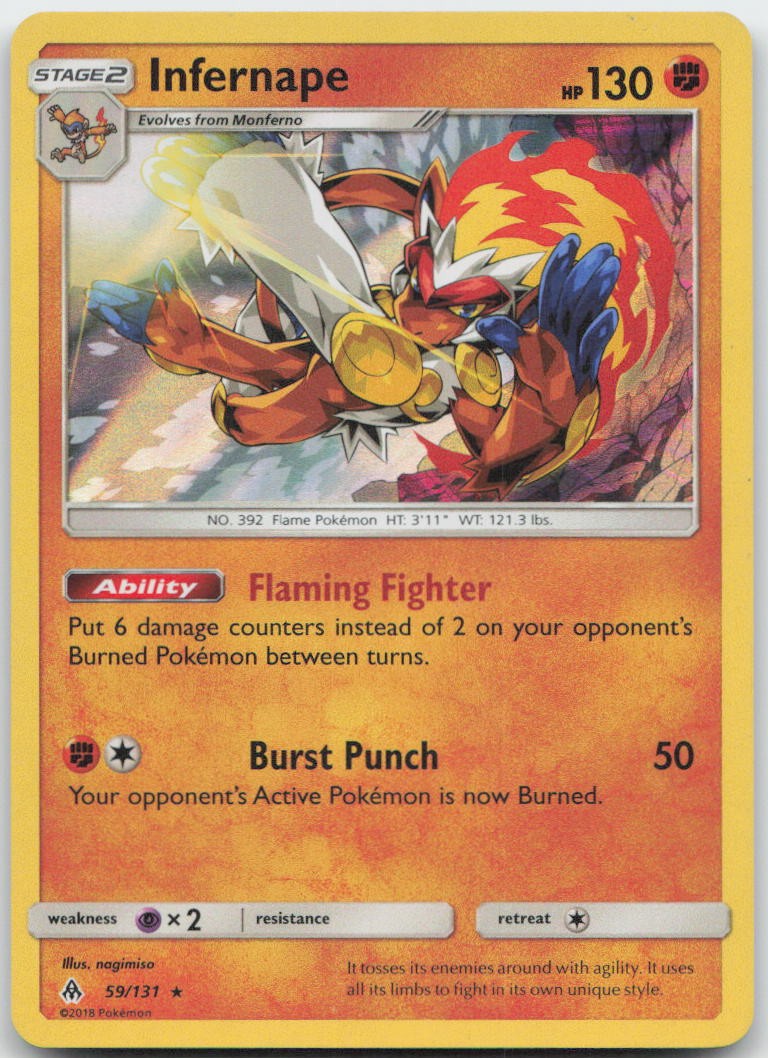 Pokemon : Infernape Forbidden Light 59/131 : Holo R Holo