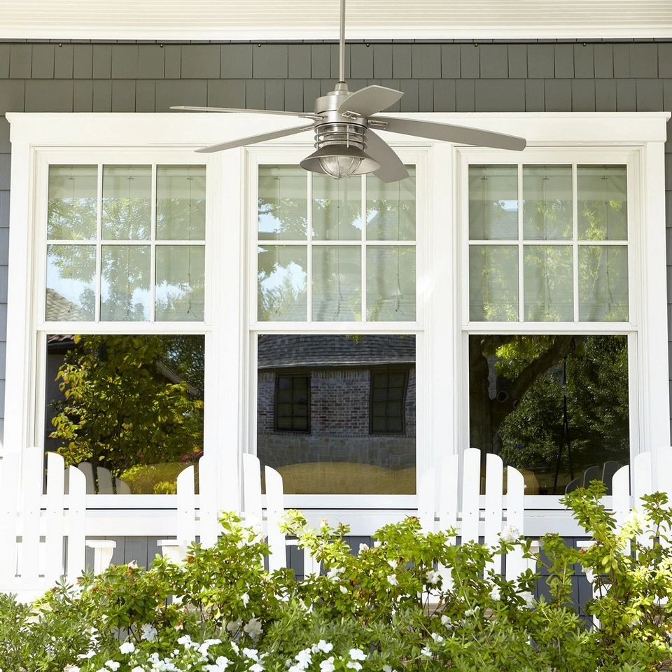 Portico - Patio Ceiling Fan in Transitional style - 60 inches wide by 19.5 - Image 3 of 4