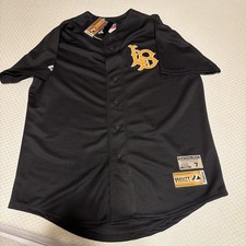 New Long Beach State Jason Giambi Jersey Majestic Traditions - Size Large Tags