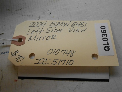Espejo retrovisor lateral izquierdo BMW 545i 04 E1010748 / F0123116 QL0360 - Imagen 4 de 4
