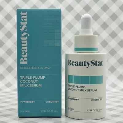 BeautyStat Triple-Plump Coconut Milk Serum 1.7oz 50mL Full Size   NEW IN BOX   