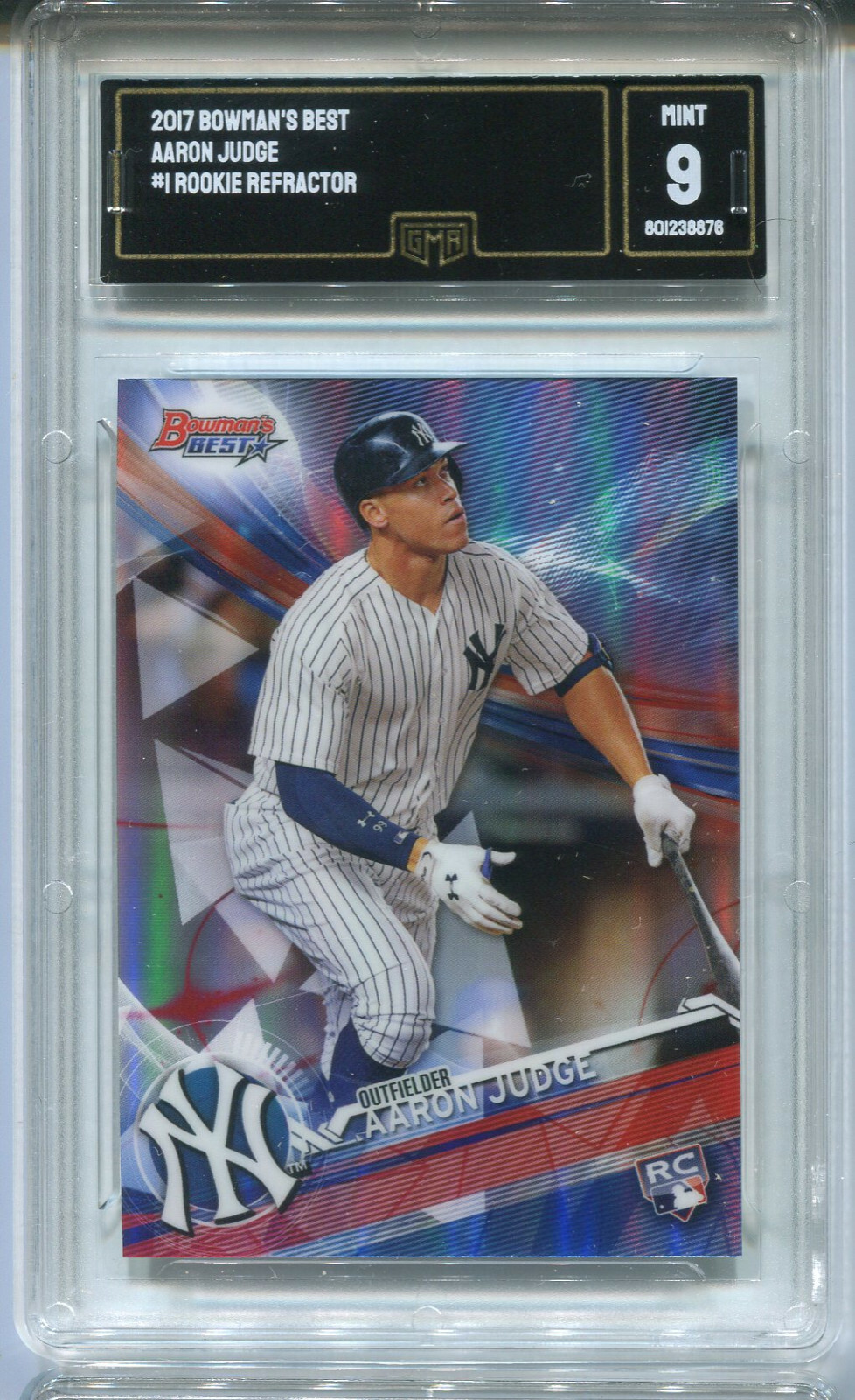 2017 Aaron Judge Bowman's Best Refractor Rookie Mint 9  #1