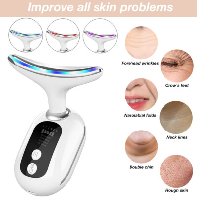 3 in 1 Myoglow Neck Lifting Device Face Massage Roller Skin Firming & Lifting