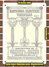 Metal Sign - 1904 National Electric Vehicles
