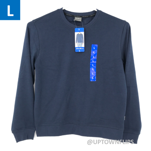 Eddie Bauer Sweatshirt Mens LARGE Blue 
