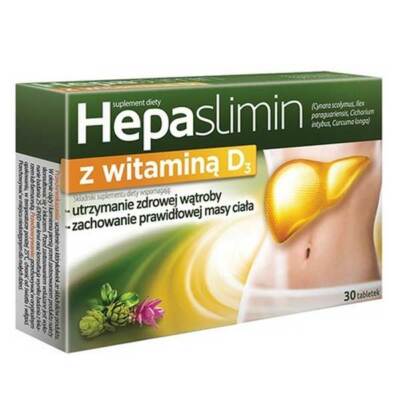 HEPASLIMIN MIT VIT. D3/ GESUNDE LEBER / KORREKTES KÖRPERGEWICHT / 30 Tab. 
