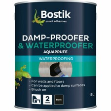 Bostik Aquaprufe Damp Proofer & Waterproofer 5L Paint Floor & Wall Waterproofing