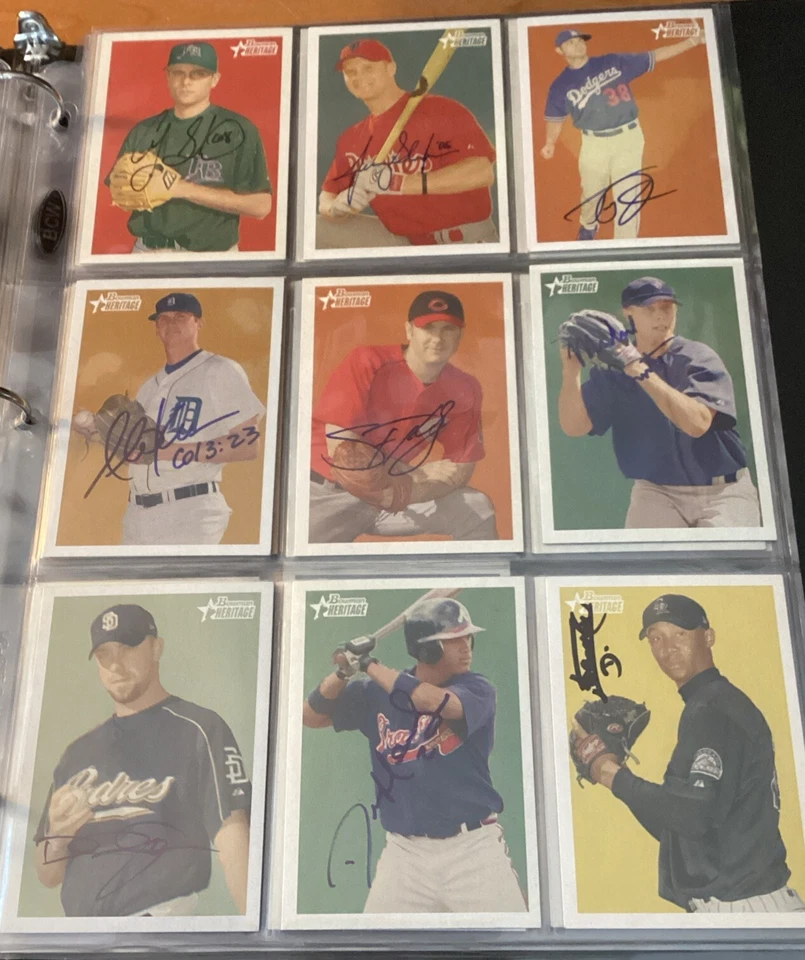 2006 BOWMAN HERITAGE PROSPECTS SIGNED AUTOGRAPHED BASEBALL CARDS - Image 3 of 4