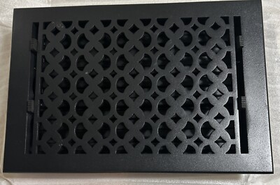Cast Aluminum Floor Register 8 x 2  VR-100 BLACK PRIMA DECORATIVE HARDWARE VENT