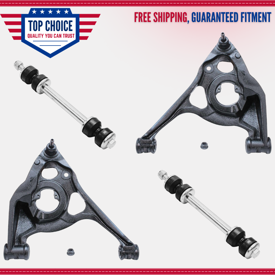 Front Lower Control Arms + Sway Bars for 20032013 Express Savana 1500 2500 3500 eBay