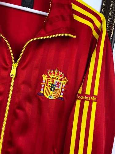 Adidas Originals Spain Football Jacket Soccer Track Top Mens National Rare Sz L - Picture 3 of 24