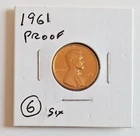 1961 PROOF Lincoln Cent  Item 6   Yes to Combined shipping