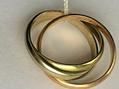 Ring Ehering Dreierring in tricolor Gold 585 5,15g 14K Größe 16 mm - 50 (443) - Bild 1 von 4