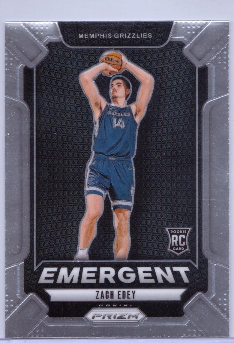 2024-25 Panini Prizm Emergent #16 Zach Edey RC - Memphis Grizzlies