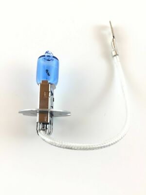 1 x H3 Lamp Blue White Light 12 Volt 55 Watt Super White E4 Test Mark