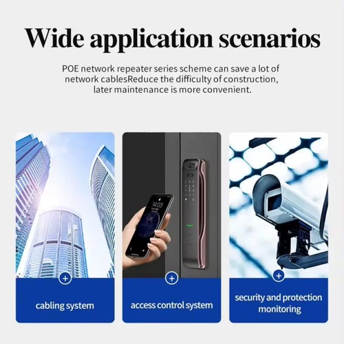 100mbps POE Repeater W/2set Waterproof Accessories Support IEEE802.3af/at RJ45 - Picture 11 of 15