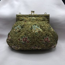 VTG Mr. Ernest Simon Handbag Multi Color Hand Beaded Purse